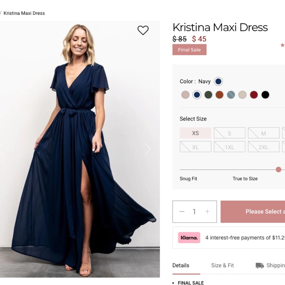 Baltic Born Kristina Maxi Dress